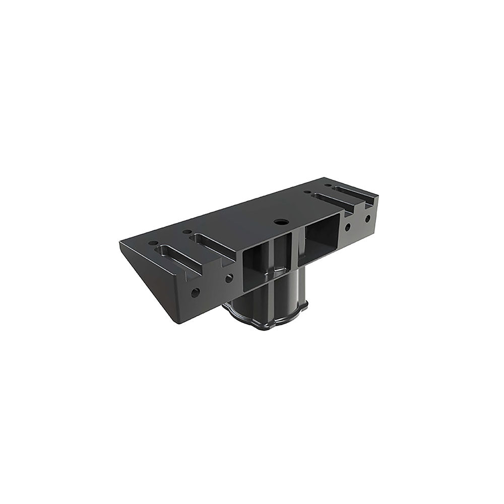 Black pole mount adaptor bracket for 60mm diameter poles